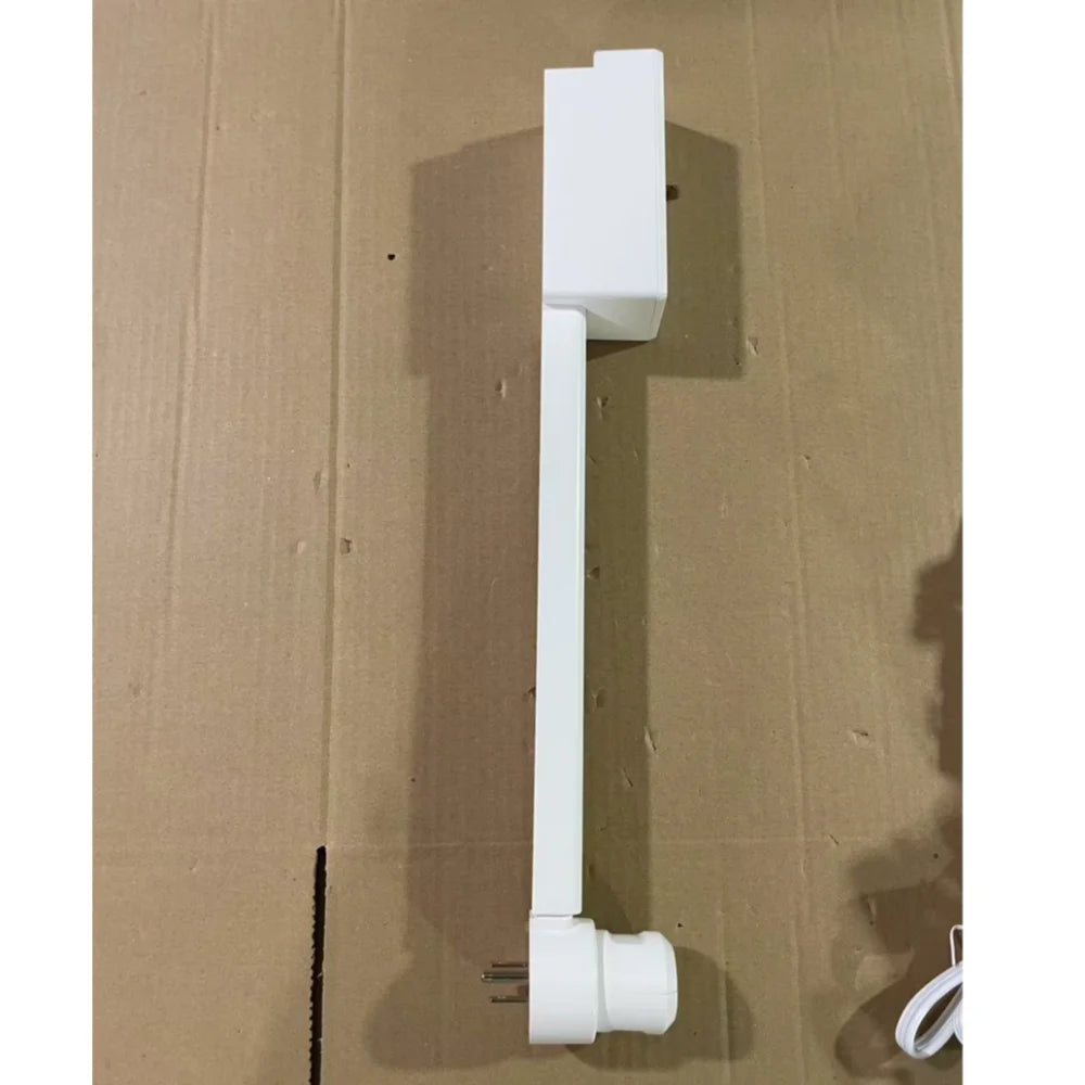 New Rotates 180° Electrical Outlet Extender Adjustable Length White Power Outlets Extender Power Socket Expander for NightStand