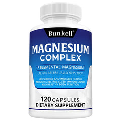 Magnesium Complex - Magnesium Glycinate, Magnesium Malate, Supports Muscle, Bone Health, Sleep Quality, Relieves Anxiety