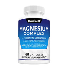 Magnesium Complex - Magnesium Glycinate, Magnesium Malate, Supports Muscle, Bone Health, Sleep Quality, Relieves Anxiety