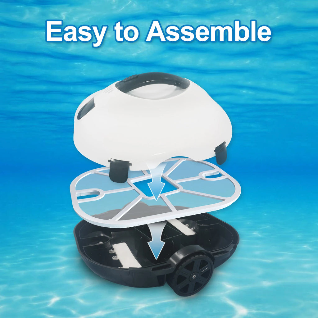 Cordless Pool Cleaner Full Automatic Robotic Pool Cleaner Self-Parking Cordless Pool Vacuum Cleaner Robot