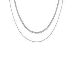 Stainless Steel Heart-shaped Pendant Necklace Metal Waterproof Jewelry For Women