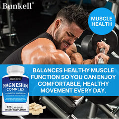 Magnesium Complex - Magnesium Glycinate, Magnesium Malate, Supports Muscle, Bone Health, Sleep Quality, Relieves Anxiety