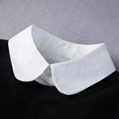 Fashion 2025 Front Tie White Fake Collar for Women Stand Detachable Collar Fake Girls Vintage Lace Ladies False Blouse Collar