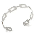 Fashion Simple Stainless Steel 3 Crystal Bracelet Bangle