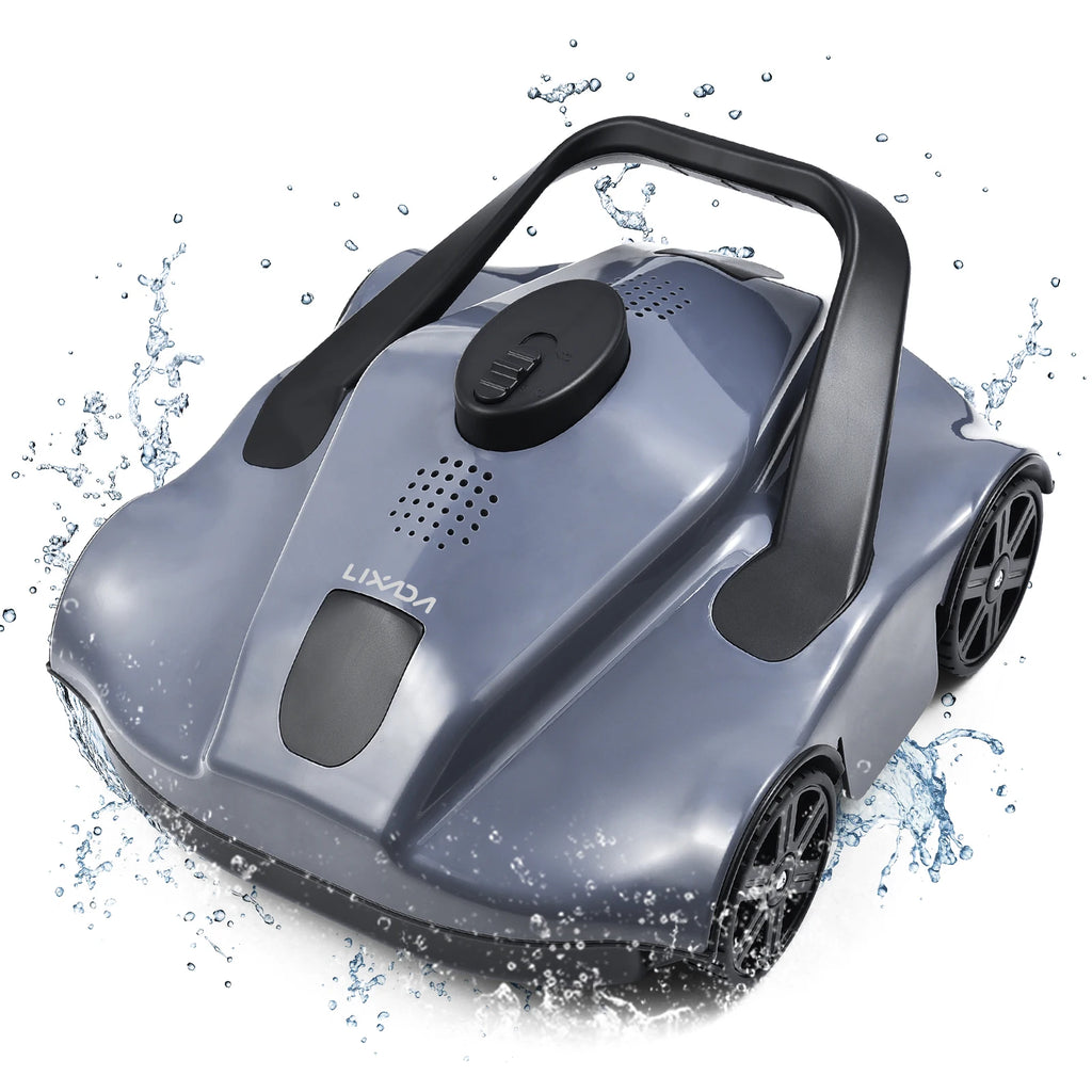 Automatic Robotic Pool Cleaner Cordless Robotic Pool Vacuum for In Ground Flat Pools Pool Cleaner for Flat Ground Pool Cleaner
