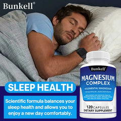 Magnesium Complex - Magnesium Glycinate, Magnesium Malate, Supports Muscle, Bone Health, Sleep Quality, Relieves Anxiety