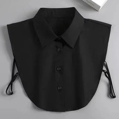 Fashion 2025 Front Tie White Fake Collar for Women Stand Detachable Collar Fake Girls Vintage Lace Ladies False Blouse Collar