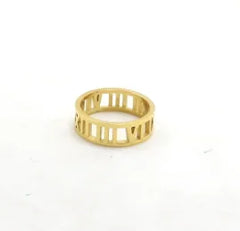Stainless Steel Ring for Women Inlaid Zircon Rings Waterproof Romantic Fashion Jewelry