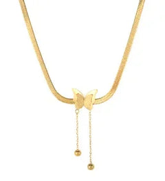 Square Pendants Delicate Stainless Steel Chain Pendant Necklace For Women Necklace