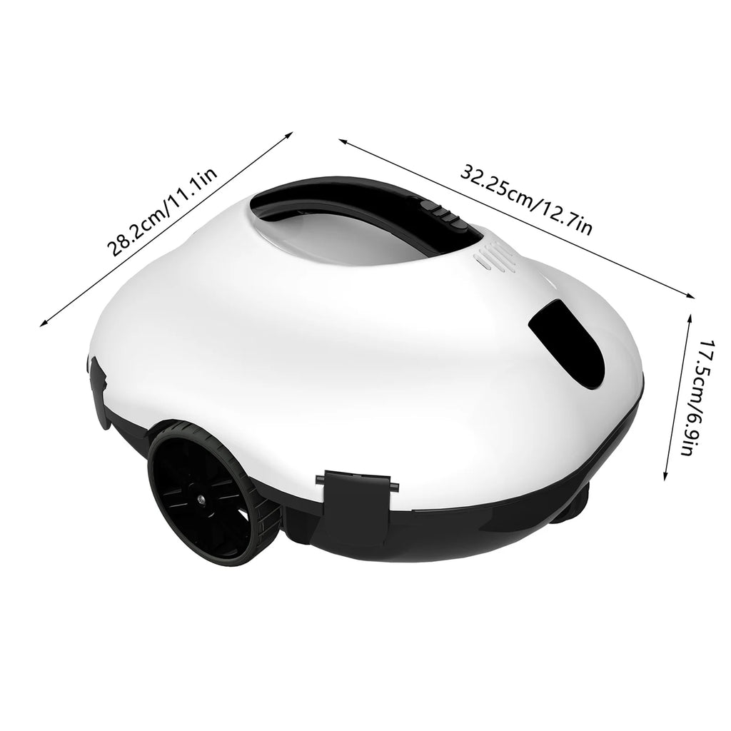 Cordless Robotic Pool Cleaner 80㎡ Working Area Full Automatic Robotic Pool Cleaner Self-Parking Pool Vacuum Cleaner Robot