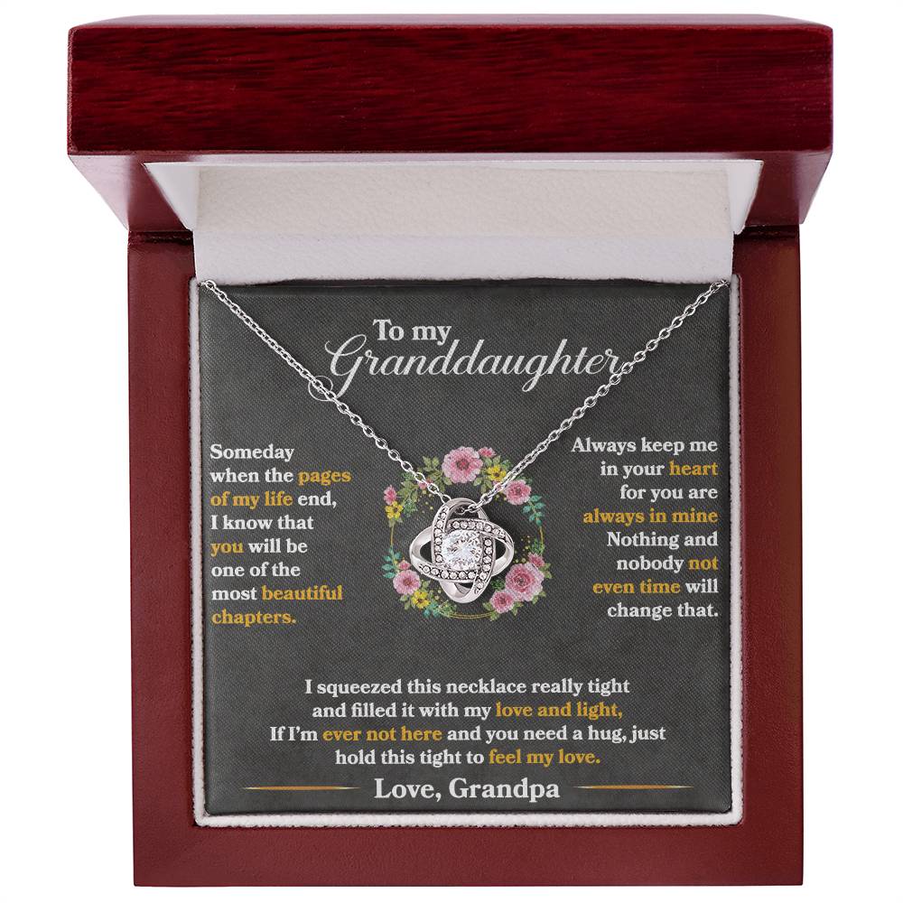 Keep Me In Your Heart - Love Knot Necklace