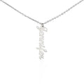 Classic Vertical Name Necklace
