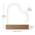 Personalised Gift for Daughter – Sentimental Acrylic Heart Plaque from Mum or Dad