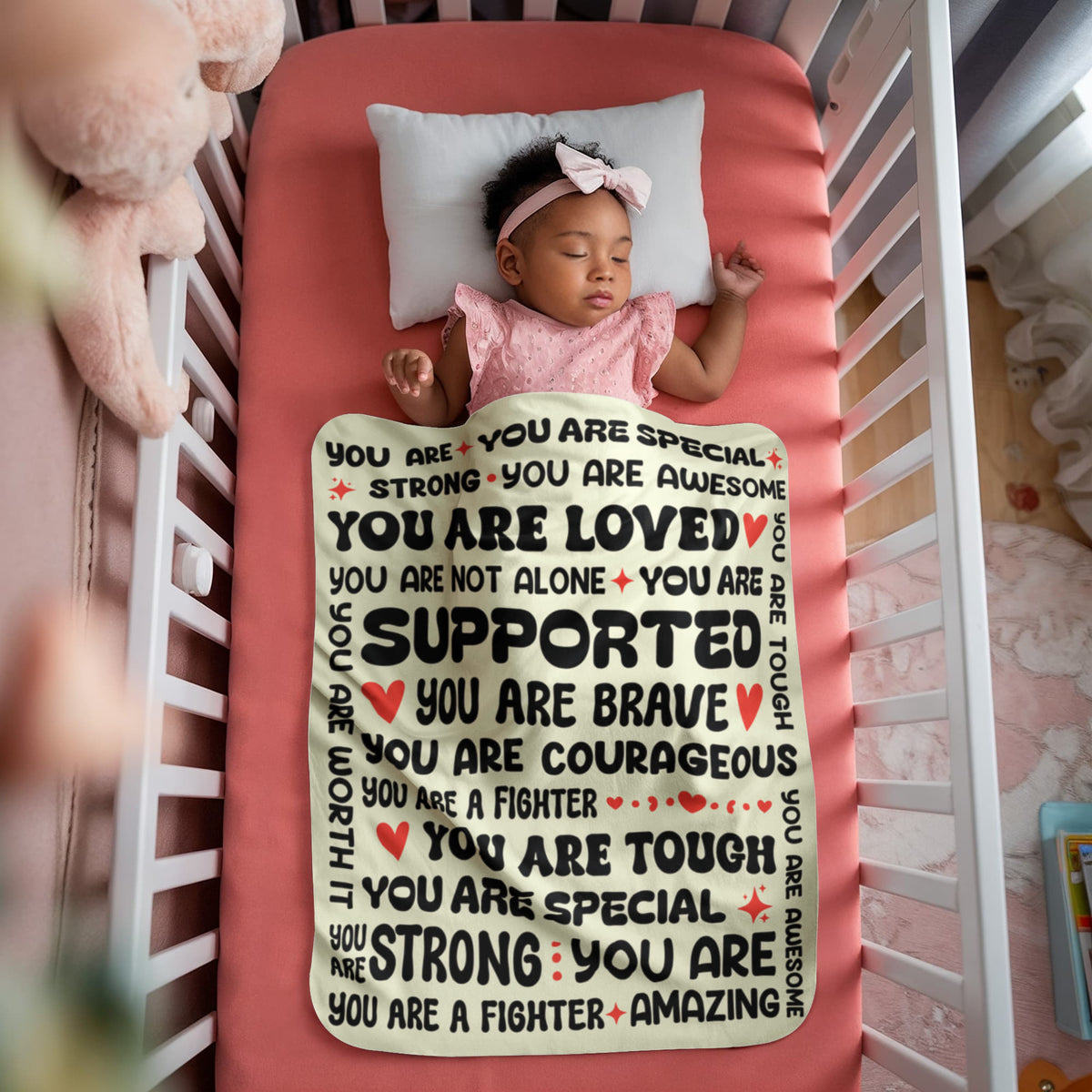 Personalised Daughter Gift – Cosy Sherpa Fleece Blanket with Loving Message from Mum