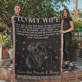 Personalised Gift for Wife – Sentimental Heirloom Blanket with Heartfelt Message