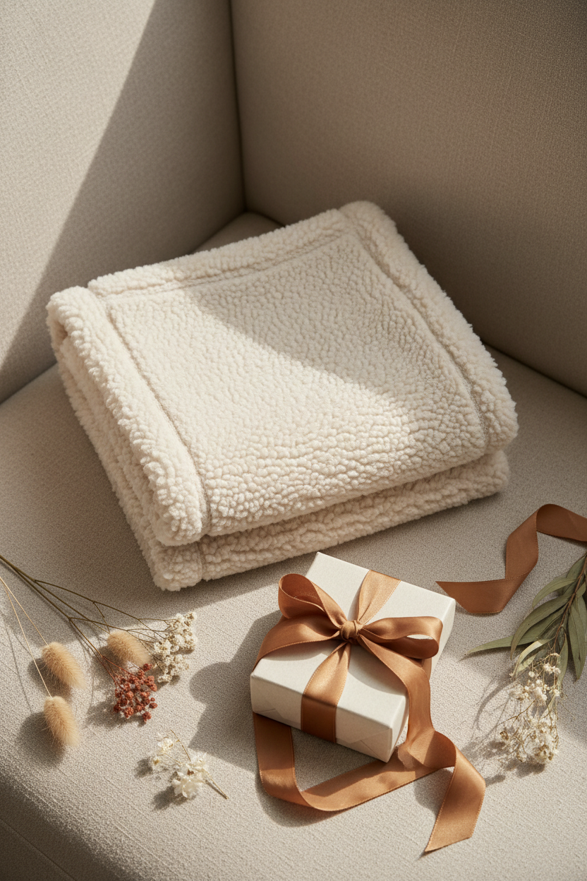Sherpa Fleece Blanket lifestyle